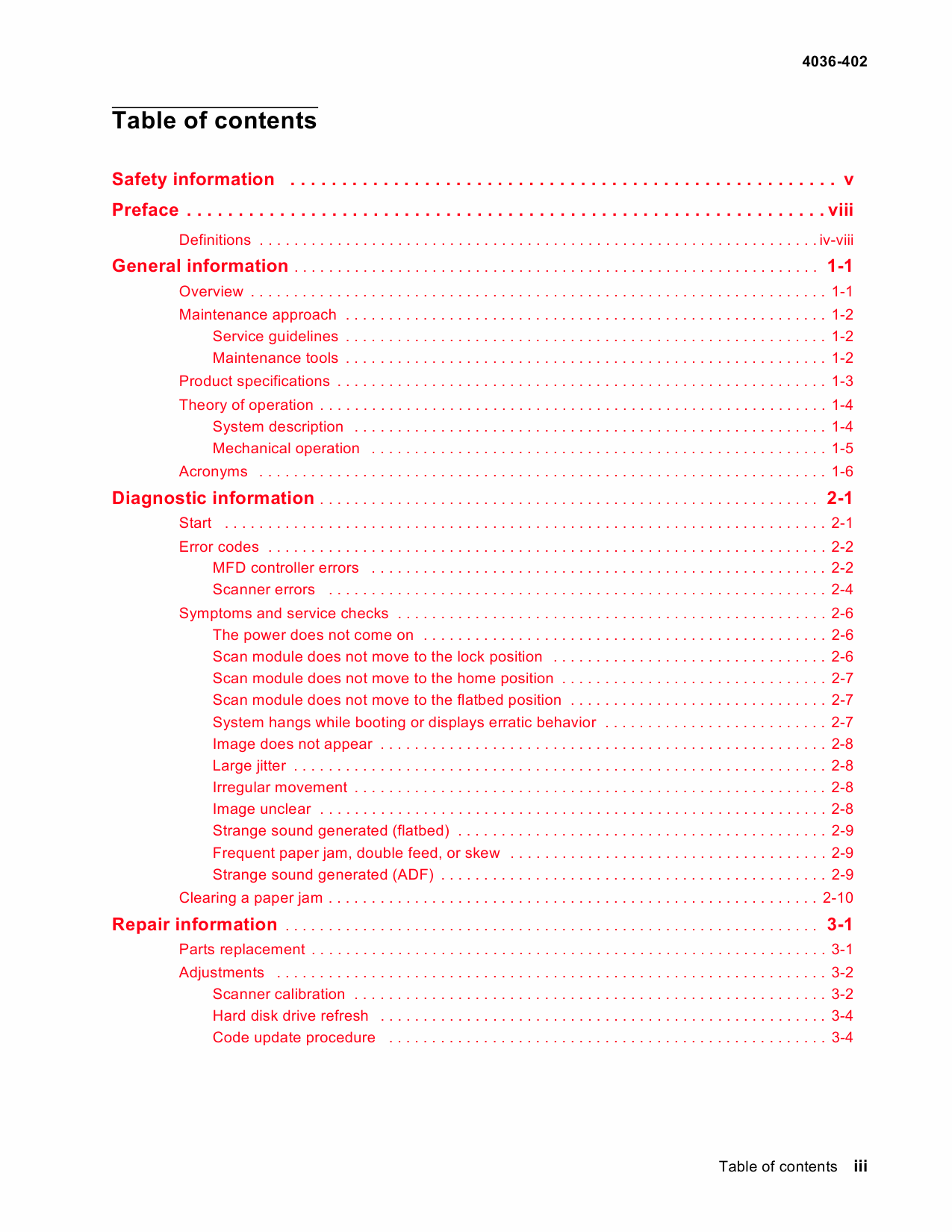 Lexmark Option 5500MFP 4036 Service Manual-2